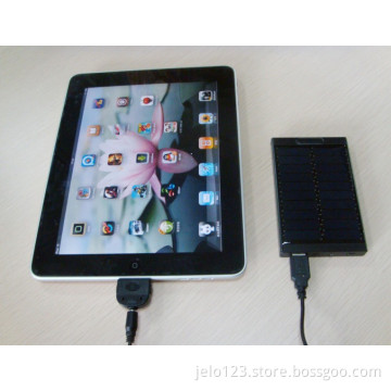 Ipad ,Iphone, Ipod solar charger;  4000MAh capacity solar charger